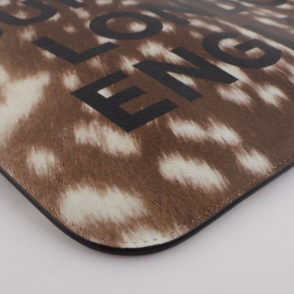 BURBERRY LONDON ENGLAND Clutch bag business bag Brown Cowhide Women - Picture 2 of 9